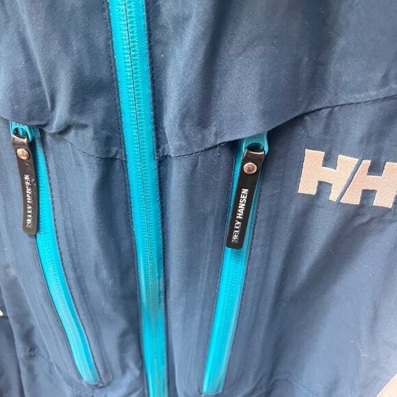 Helly Hansen Men's Waterproof Jacket L/G Helly Tech Performance Blue/White - Picture 5 of 8